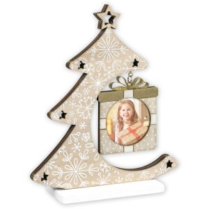 ZEP Christmas Tree Picture Frame Nestor brown 6x6 cm (16x4,5x19 cm)