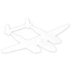 ZEP Znak metalowy PLANE 45x27x0,4 cm Dekoracja ścienna Samolot