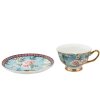 Clayre & Eef 6CE1476 Filiżanka do kawy i spodek 12x10x6 cm - Ø 15x2 cm - 200 ml