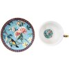 Clayre & Eef 6CE1476 Filiżanka do kawy i spodek 12x10x6 cm - Ø 15x2 cm - 200 ml