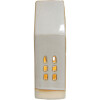 Clayre & Eef 6CE1504 Domek dekoracyjny z diodą LED 8x5x18 cm Beżowy