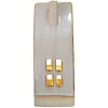 Clayre & Eef 6CE1505 Domek dekoracyjny z diodą LED 7x6x15 cm Beżowy