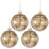 Clayre & Eef 6GL3955 Christmas Ball Ø 10 cm (zestaw 4) Christmas Ball