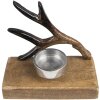 Clayre & Eef 6H2251 Pojemnik na tealighty 13x7x12 cm Brązowy pojemnik na świeczki