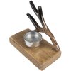 Clayre & Eef 6H2251 Pojemnik na tealighty 13x7x12 cm Brązowy pojemnik na świeczki
