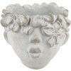 Clayre & Eef 6TE0418S Doniczka 12x9x10 cm Szary - Beżowy