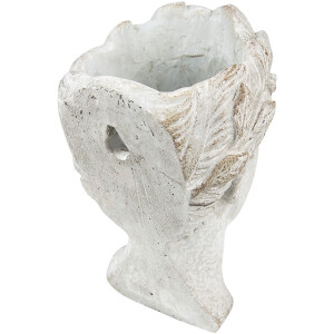 Clayre & Eef 6TE0419 Doniczka 11x11x17 cm Grey - Beige