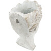 Clayre & Eef 6TE0419 Doniczka 11x11x17 cm Grey - Beige