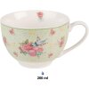 Clayre & Eef CHBKS Filiżanka do kawy i spodek 12x9x6 cm - Ø 14x2 cm - 200 ml