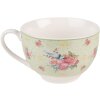 Clayre & Eef CHBKS Filiżanka do kawy i spodek 12x9x6 cm - Ø 14x2 cm - 200 ml