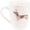 Clayre & Eef DHLMU Kubek 12x8x10 cm - 300 ml Beżowy - Brązowy