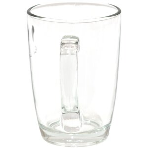 Clayre & Eef LBSGL0010 Szklanka do herbaty 11x8x11 cm - 300 ml Czarna