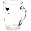 Clayre & Eef LBSGL0010 Szklanka do herbaty 11x8x11 cm - 300 ml Czarna