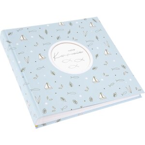 Goldbuch Album fotograficzny Komunia Creditis pastelowy niebieski 25x25 cm 58 białych stron