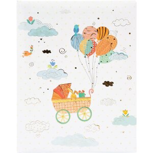 Gold Book Baby Diary Heavenly 21x28 cm 44 ilustrowane strony