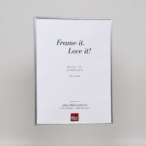 Efektowa plastikowa rama Art silver 50x65 cm przezroczyste szkło