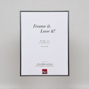 Efektowa plastikowa rama Art antracyt 50x75 cm przezroczyste szkło