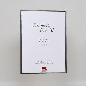 Efektowa plastikowa rama Art antracyt 50x75 cm przezroczyste szkło