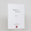 Efektowa aluminiowa ramka na zdjęcia Quadro 25x35 cm biała przezroczysta szklana pusta komora