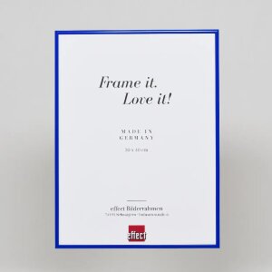 Efektowa aluminiowa ramka na zdjęcia Quadro 25x35 cm niebieskie przezroczyste szkło stabilne wymiarowo