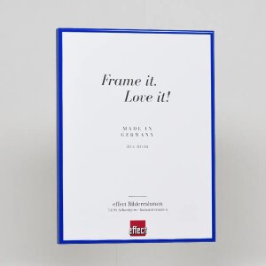 Efektowa aluminiowa ramka na zdjęcia Quadro 25x35 cm niebieskie przezroczyste szkło stabilne wymiarowo