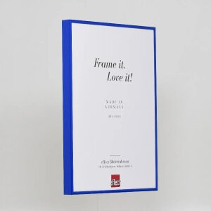 Efektowa aluminiowa ramka na zdjęcia Quadro 25x35 cm niebieskie przezroczyste szkło stabilne wymiarowo