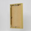 Efektowa aluminiowa ramka na zdjęcia Quadro 25x35 cm złote przezroczyste szkło tylny panel MDF