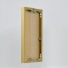 Efektowa aluminiowa ramka na zdjęcia Quadro 25x35 cm złote przezroczyste szkło tylny panel MDF