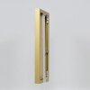 Efektowa aluminiowa ramka na zdjęcia Quadro 25x35 cm złote przezroczyste szkło tylny panel MDF
