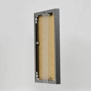 Efektowa aluminiowa ramka na zdjęcia Quadro 25x35 cm antyczne srebro przezroczyste szkło