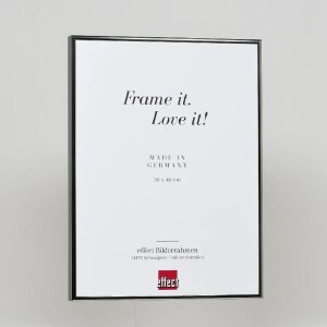 Efektowa aluminiowa ramka na zdjęcia Quadro 25x35 cm antyczne srebro przezroczyste szkło