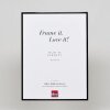 Efektowa aluminiowa ramka na zdjęcia Quadro 25x35 cm czarna, przezroczyste szkło o wysokim połysku