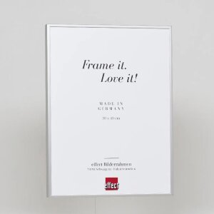 Efektowa aluminiowa rama do zdjęć Quadro 30x40 cm srebrne przezroczyste szkło