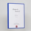 Efektowa aluminiowa rama do zdjęć Quadro 50x100 cm niebieskie przezroczyste szkło