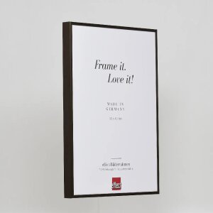 Efektowa aluminiowa rama do zdjęć Quadro 50x100 cm brązowe przezroczyste szkło