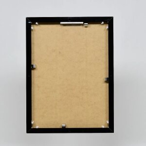Efektowa aluminiowa rama do zdjęć Quadro 60x60 cm czarna, przezroczyste szkło o wysokim połysku
