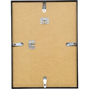 effect Bilderrahmen Aluminium Serie 1 Klarglas Schwarz 15 x 20 cm