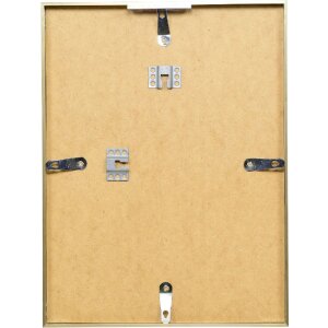 Effect Aluminium-Bilderrahmen Serie 2 Klarglas gold 13x18 cm