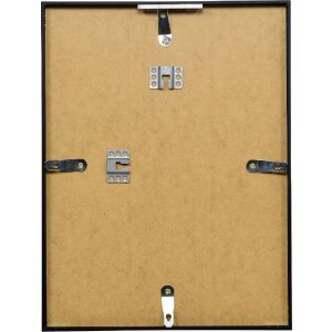 Effect Aluminium-Bilderrahmen Serie 2 Klarglas schwarz 60x80 cm (0120-6080-03)