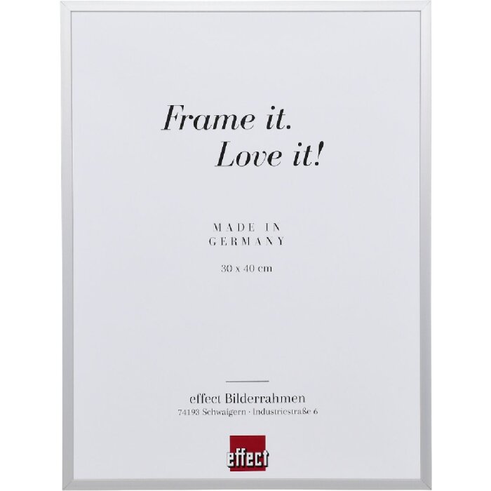 Effect Aluminium Bilderrahmen Serie 2 Klarglas silber 14,8x21 cm