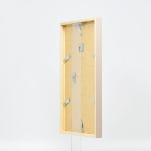 Effect rama drewniana profil 35 jasny brąz 50x60 cm szkło zwykłe