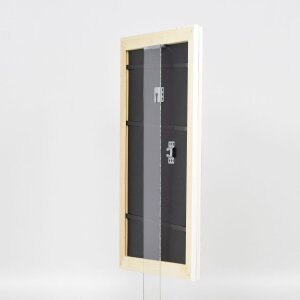 Efekt Drewniana rama barokowa Profil 37 biały 60x80 cm Szkło zwykłe