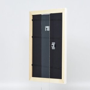 Efekt Drewniana rama barokowa Profil 37 biały 60x80 cm Szkło zwykłe