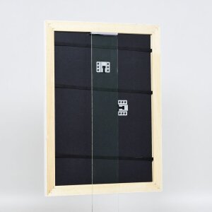 Efekt Drewniana rama barokowa Profil 37 biały 60x80 cm Szkło zwykłe