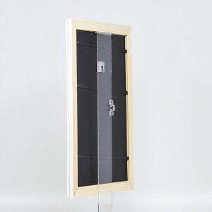 Efekt Drewniana rama barokowa Profil 37 biały 60x80 cm Szkło zwykłe