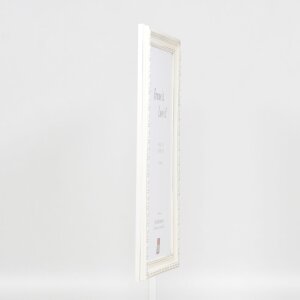 Efekt Drewniana rama barokowa Profil 37 biały 60x80 cm Szkło zwykłe