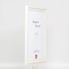 Efekt Drewniana rama barokowa Profil 37 biały 60x80 cm Szkło zwykłe