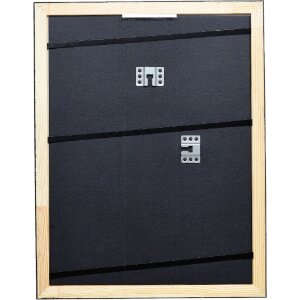 Effect Holz-Bilderrahmen Profil 40 Silber 24x30 cm Normalglas