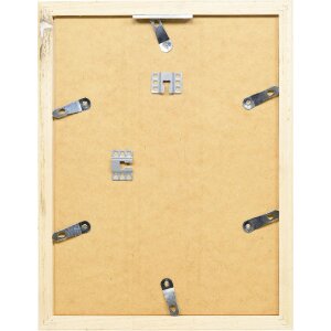 Effect Holz-Bilderrahmen Profil 41 Silber 60x80 cm Klarglas