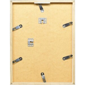 Effect Bilderrahmen Holzrahmen Profil 42 Klarglas silber 20x25 cm